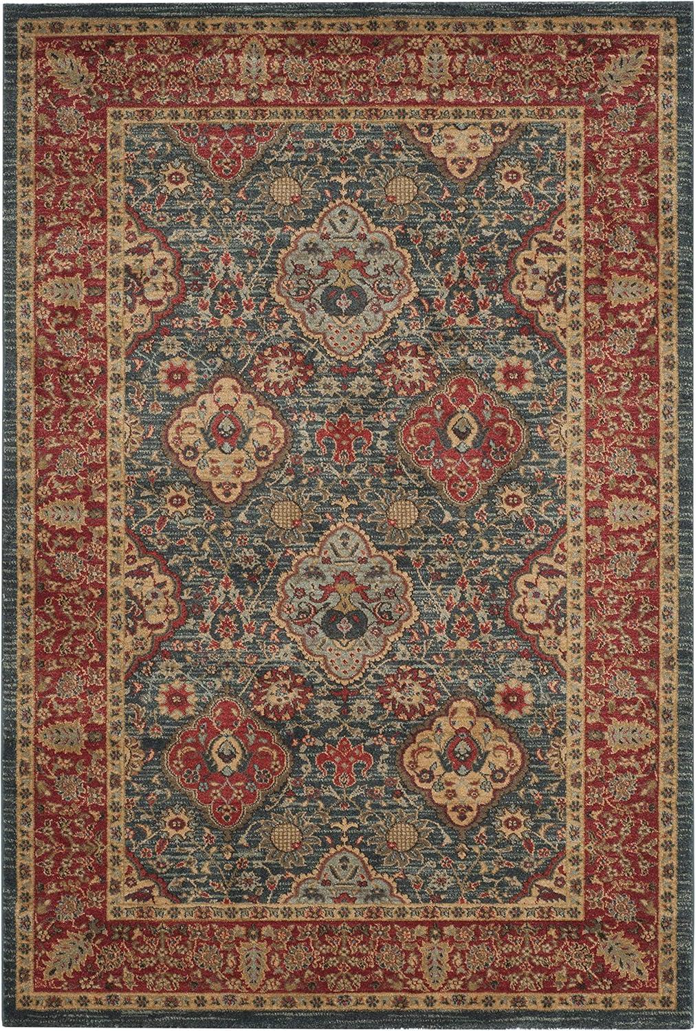 image:imageSAFAVIEH Mahal Collection Area Rug 8 x 11 Navy amp Red Traditional Oriental Design NonShedding amp Easy Care Ideal for High Traffic Areas in Living Room Bedroom MAH655CNavyRed