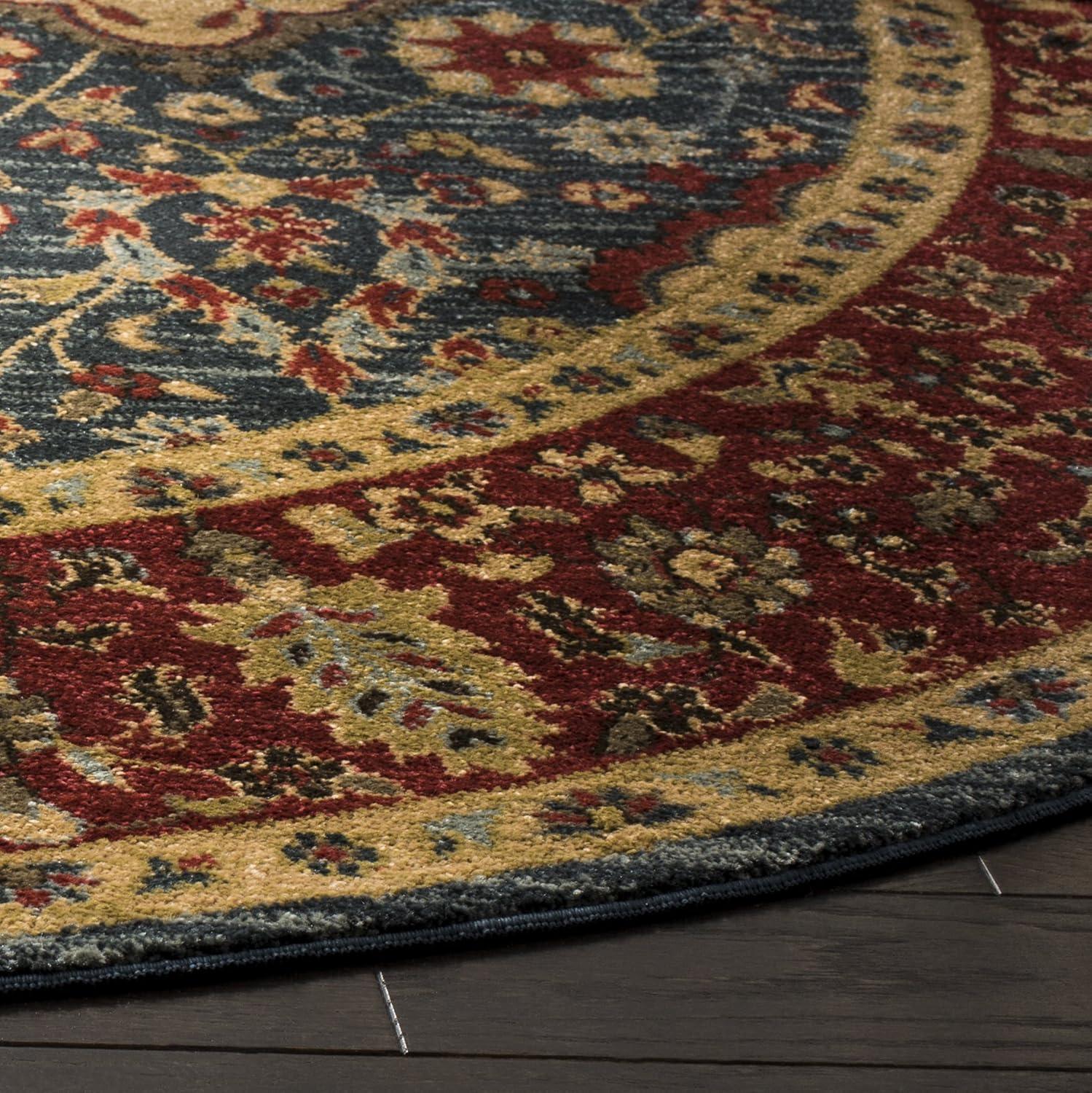 image:imageSAFAVIEH Mahal Collection Area Rug 8 x 11 Navy amp Red Traditional Oriental Design NonShedding amp Easy Care Ideal for High Traffic Areas in Living Room Bedroom MAH655CNavyRed