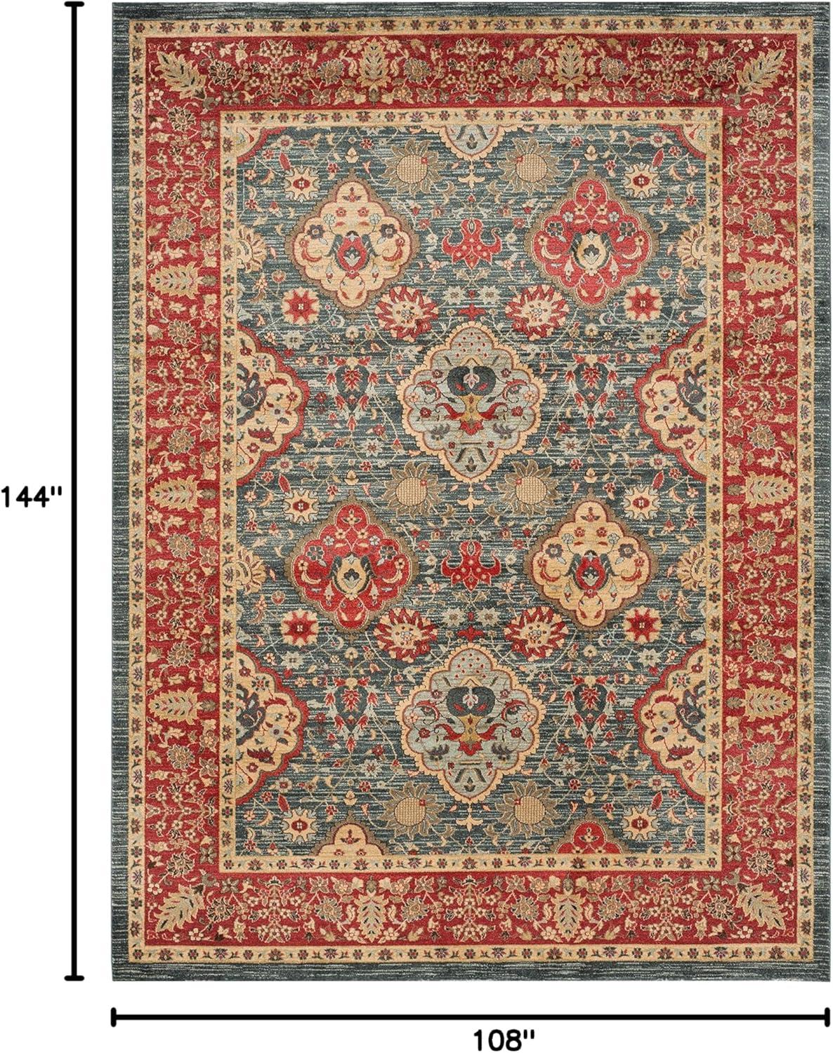 image:imageSAFAVIEH Mahal Collection Area Rug 8 x 11 Navy amp Red Traditional Oriental Design NonShedding amp Easy Care Ideal for High Traffic Areas in Living Room Bedroom MAH655CNavyRed
