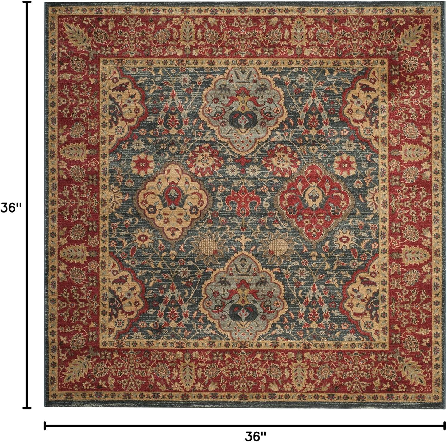 image:imageSAFAVIEH Mahal Collection Area Rug 8 x 11 Navy amp Red Traditional Oriental Design NonShedding amp Easy Care Ideal for High Traffic Areas in Living Room Bedroom MAH655CNavyRed