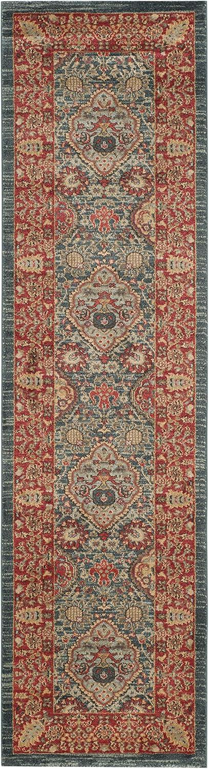 image:imageSAFAVIEH Mahal Collection Area Rug 8 x 11 Navy amp Red Traditional Oriental Design NonShedding amp Easy Care Ideal for High Traffic Areas in Living Room Bedroom MAH655CNavyRed