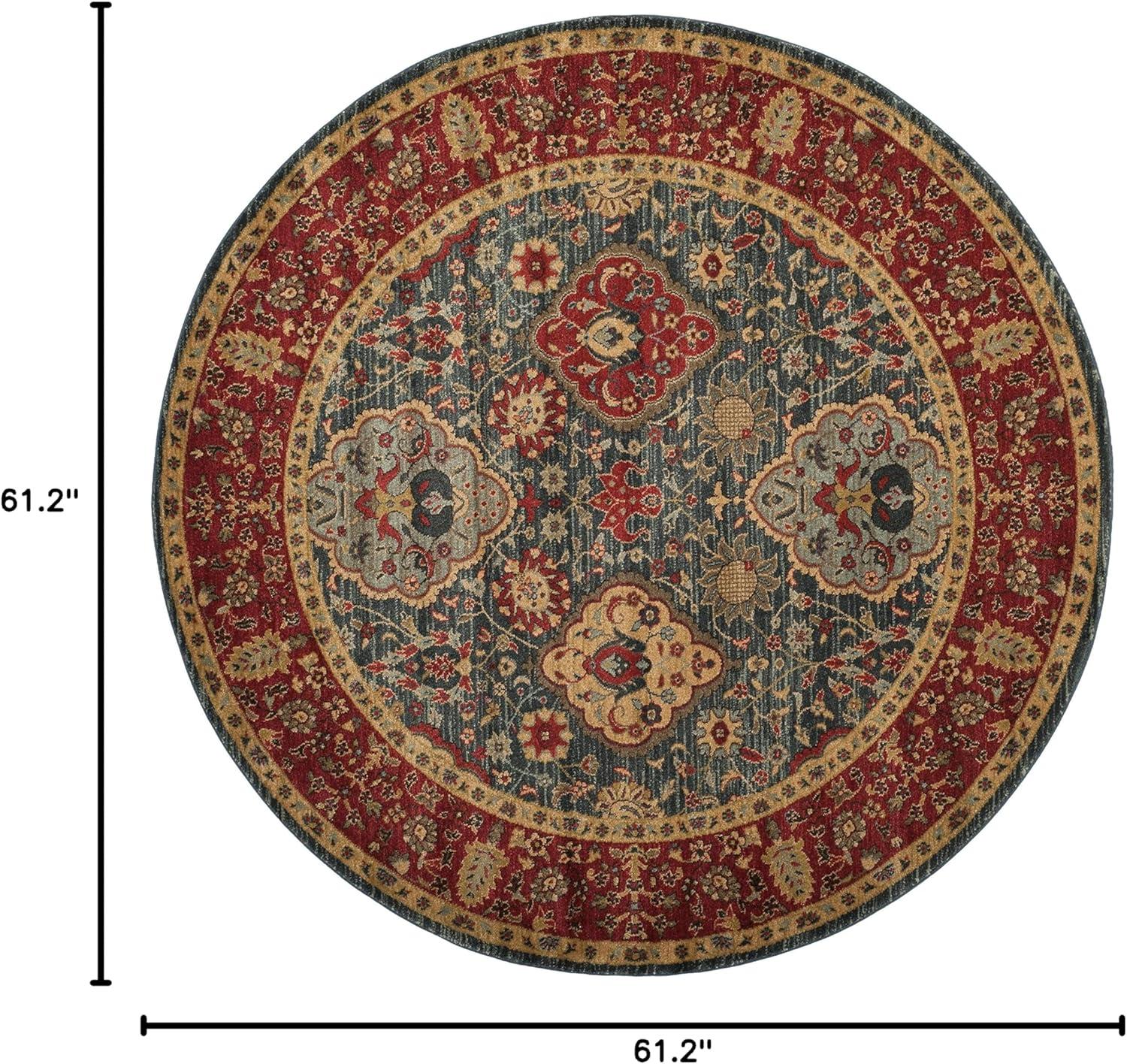 image:imageSAFAVIEH Mahal Collection Area Rug 8 x 11 Navy amp Red Traditional Oriental Design NonShedding amp Easy Care Ideal for High Traffic Areas in Living Room Bedroom MAH655CNavyRed