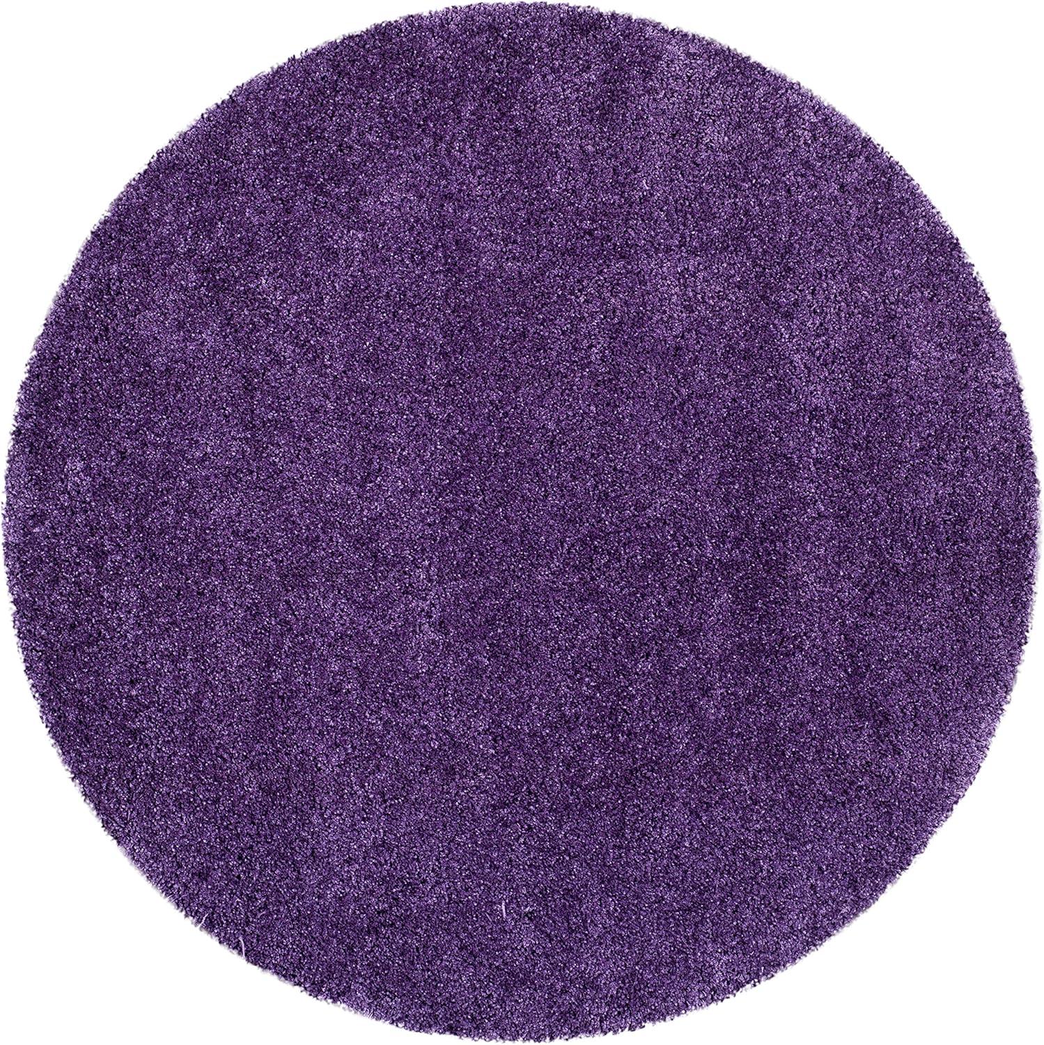 image:imageSAFAVIEH Milan Shag Collection Area Rug 51 x 8 Aqua Blue Solid Design NonShedding amp Easy to Clean Plush Thick Pile Ideal for Living Room Bedroom SG1806060Purple
