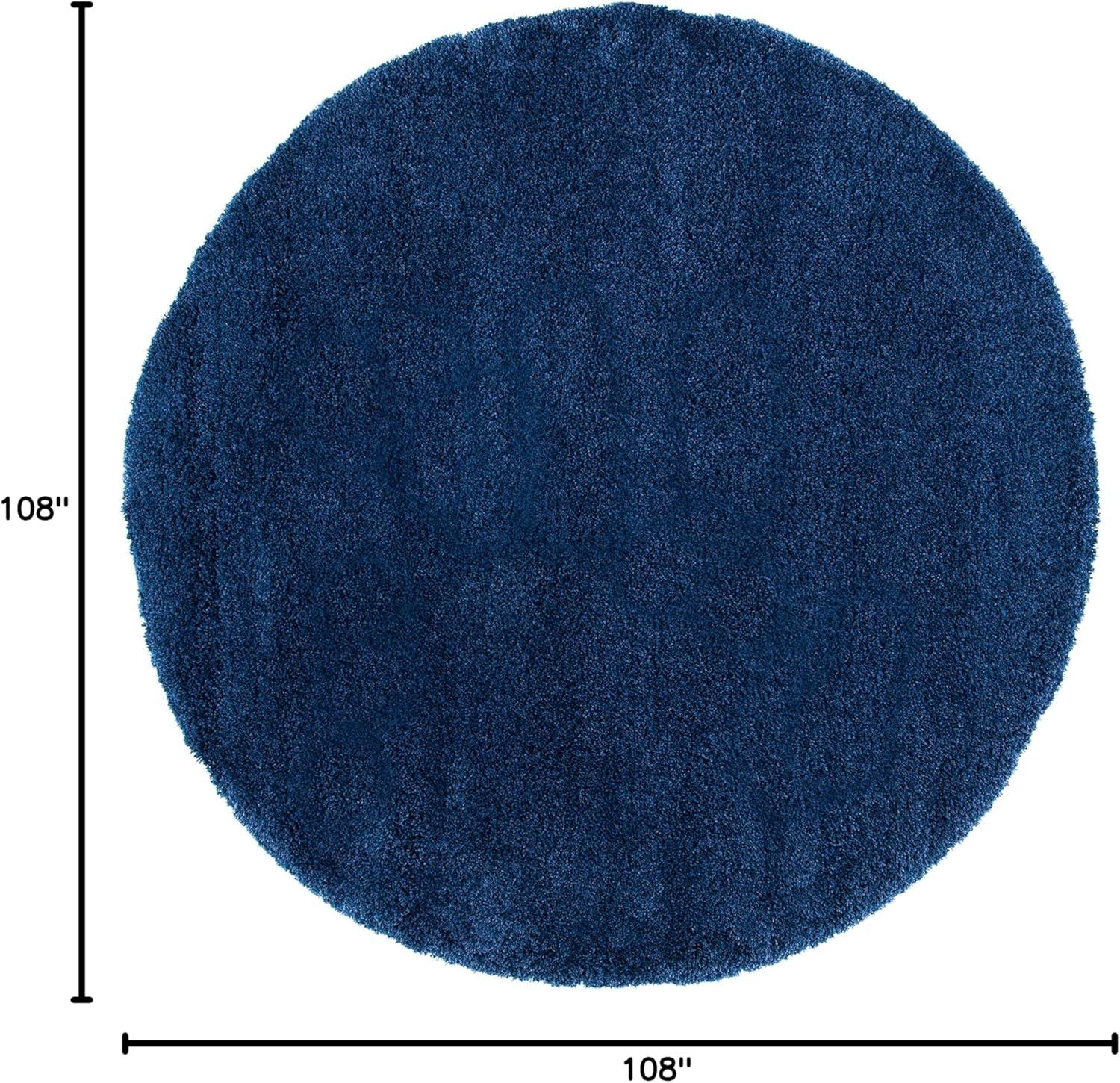 image:imageSAFAVIEH Milan Shag Collection Area Rug 51 x 8 Aqua Blue Solid Design NonShedding amp Easy to Clean Plush Thick Pile Ideal for Living Room Bedroom SG1806060Navy