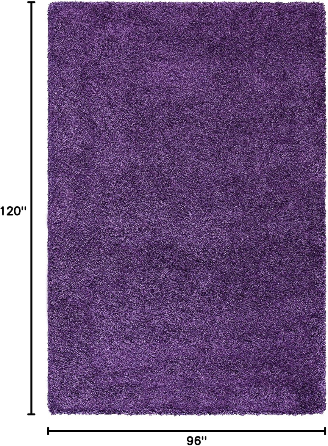 image:imageSAFAVIEH Milan Shag Collection Area Rug 51 x 8 Aqua Blue Solid Design NonShedding amp Easy to Clean Plush Thick Pile Ideal for Living Room Bedroom SG1806060Purple
