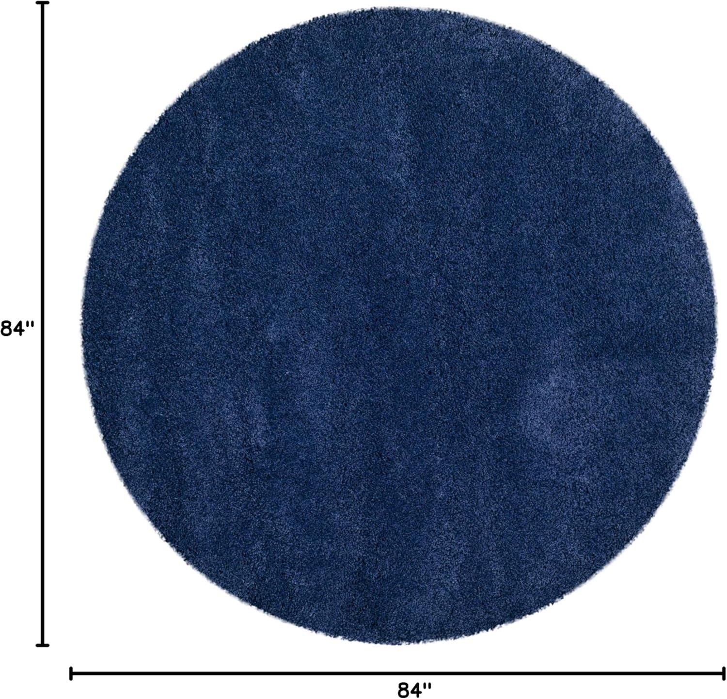 image:imageSAFAVIEH Milan Shag Collection Area Rug 51 x 8 Aqua Blue Solid Design NonShedding amp Easy to Clean Plush Thick Pile Ideal for Living Room Bedroom SG1806060Navy