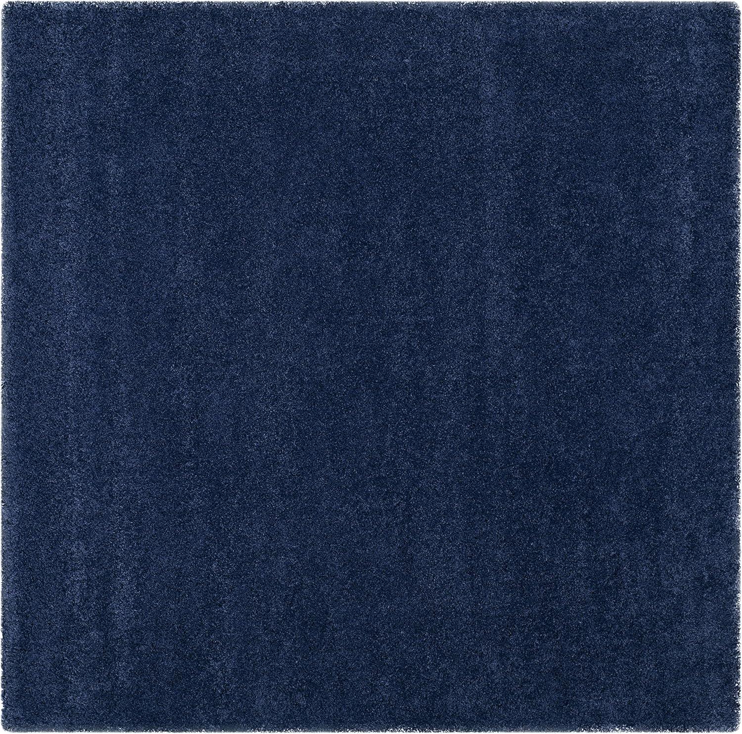 image:imageSAFAVIEH Milan Shag Collection Area Rug 51 x 8 Aqua Blue Solid Design NonShedding amp Easy to Clean Plush Thick Pile Ideal for Living Room Bedroom SG1806060Navy
