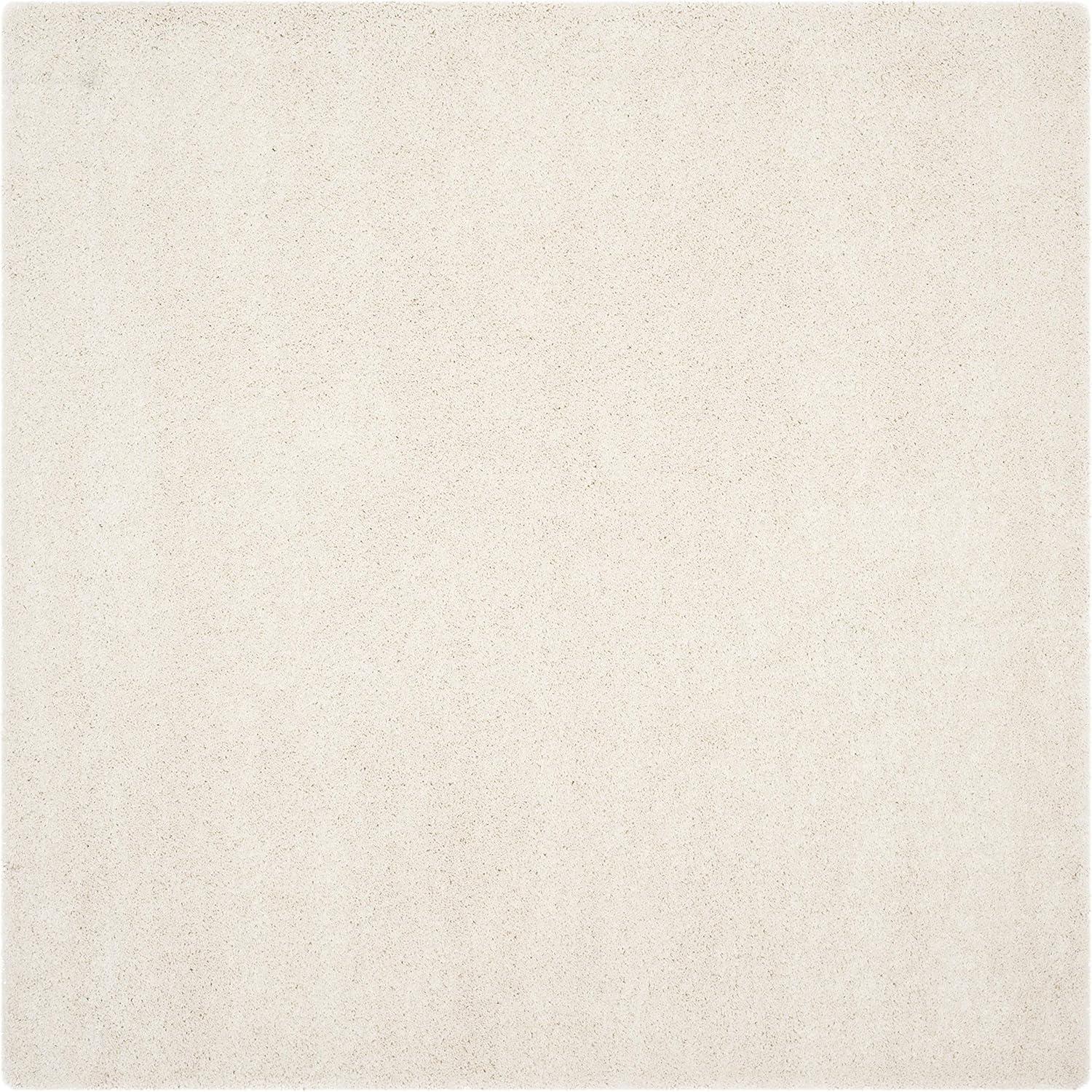 image:imageSAFAVIEH Milan Shag Collection Area Rug 51 x 8 Aqua Blue Solid Design NonShedding amp Easy to Clean Plush Thick Pile Ideal for Living Room Bedroom SG1806060Ivory