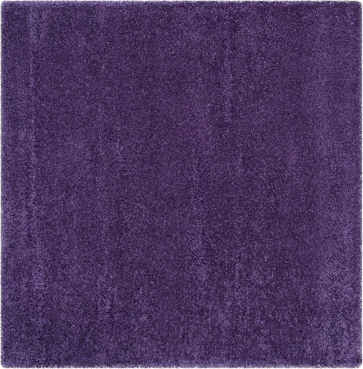 image:imageSAFAVIEH Milan Shag Collection Area Rug 51 x 8 Aqua Blue Solid Design NonShedding amp Easy to Clean Plush Thick Pile Ideal for Living Room Bedroom SG1806060Purple