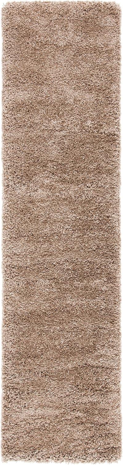 image:imageSAFAVIEH Milan Shag Collection Area Rug 51 x 8 Aqua Blue Solid Design NonShedding amp Easy to Clean Plush Thick Pile Ideal for Living Room Bedroom SG1806060Dark Beige