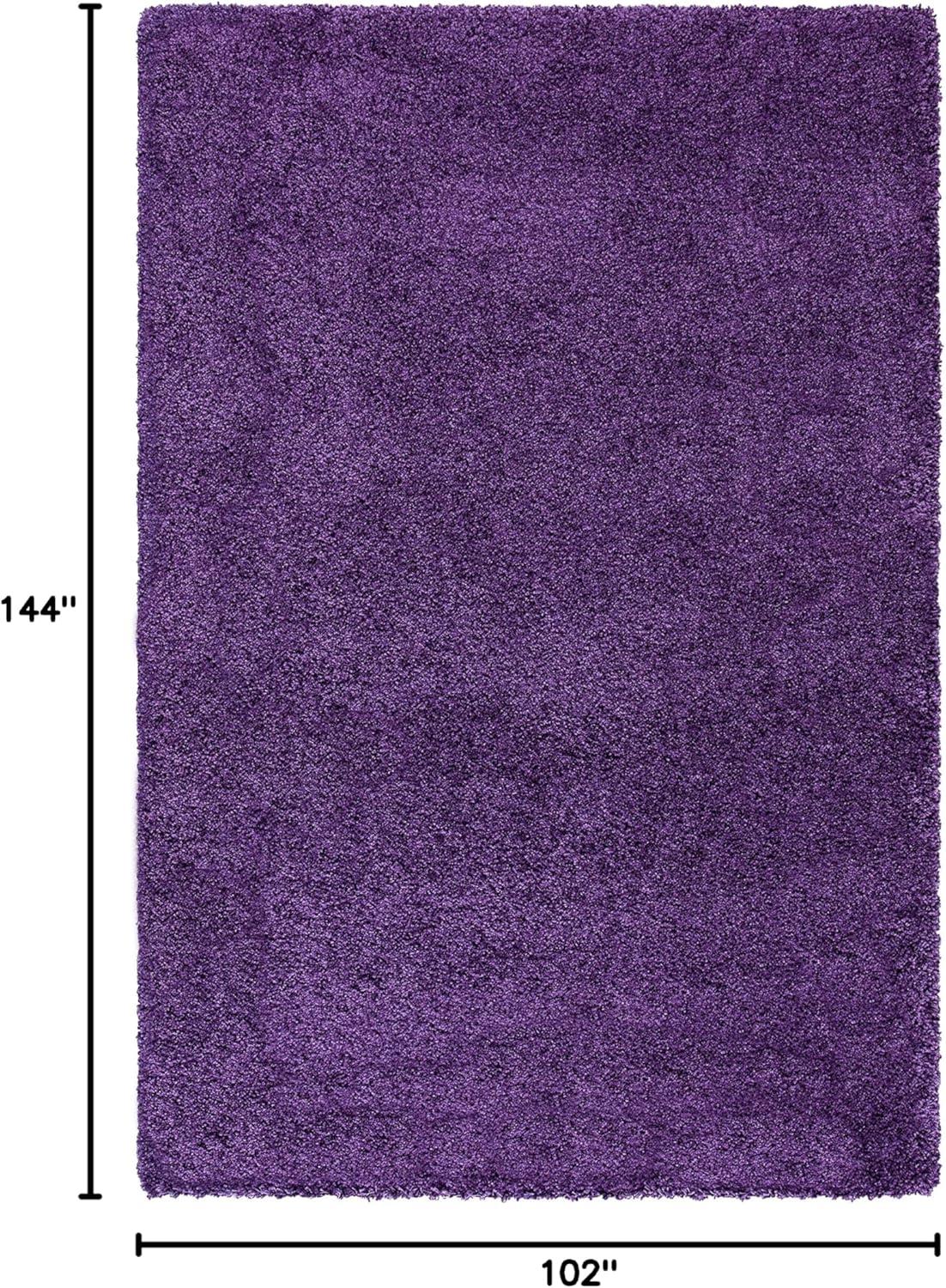 image:imageSAFAVIEH Milan Shag Collection Area Rug 51 x 8 Aqua Blue Solid Design NonShedding amp Easy to Clean Plush Thick Pile Ideal for Living Room Bedroom SG1806060Purple