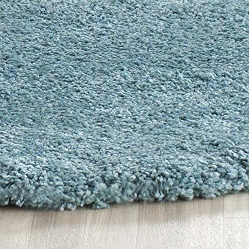 image:imageSAFAVIEH Milan Shag Collection Area Rug 51 x 8 Aqua Blue Solid Design NonShedding amp Easy to Clean Plush Thick Pile Ideal for Living Room Bedroom SG1806060Aqua Blue
