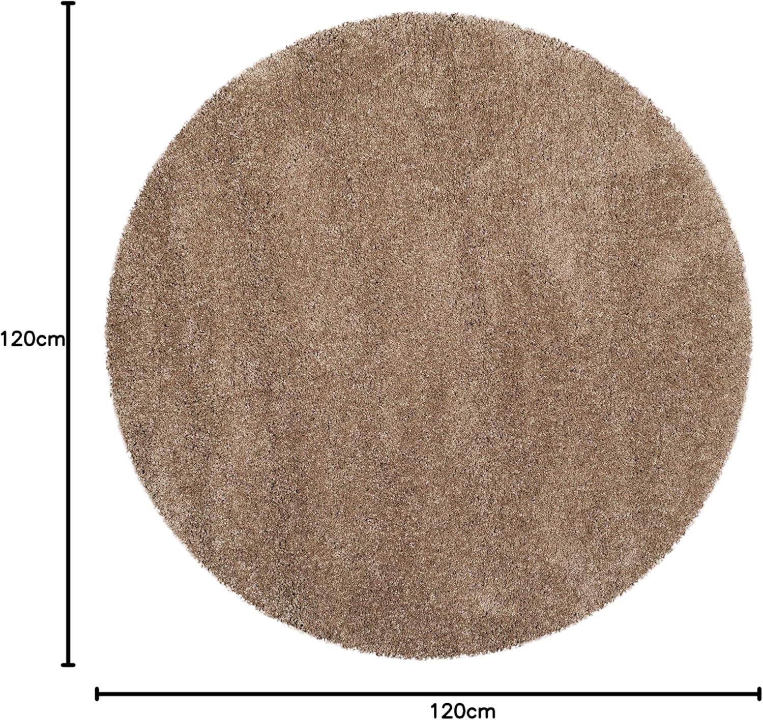 image:imageSAFAVIEH Milan Shag Collection Area Rug 51 x 8 Aqua Blue Solid Design NonShedding amp Easy to Clean Plush Thick Pile Ideal for Living Room Bedroom SG1806060Dark Beige