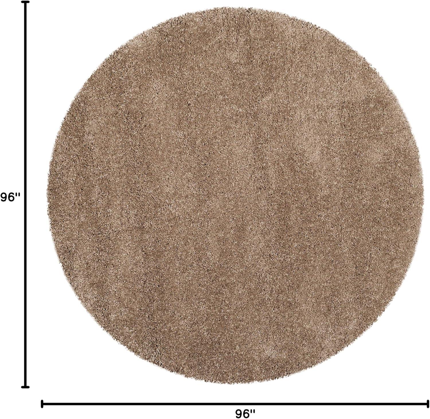 image:imageSAFAVIEH Milan Shag Collection Area Rug 51 x 8 Aqua Blue Solid Design NonShedding amp Easy to Clean Plush Thick Pile Ideal for Living Room Bedroom SG1806060Dark Beige