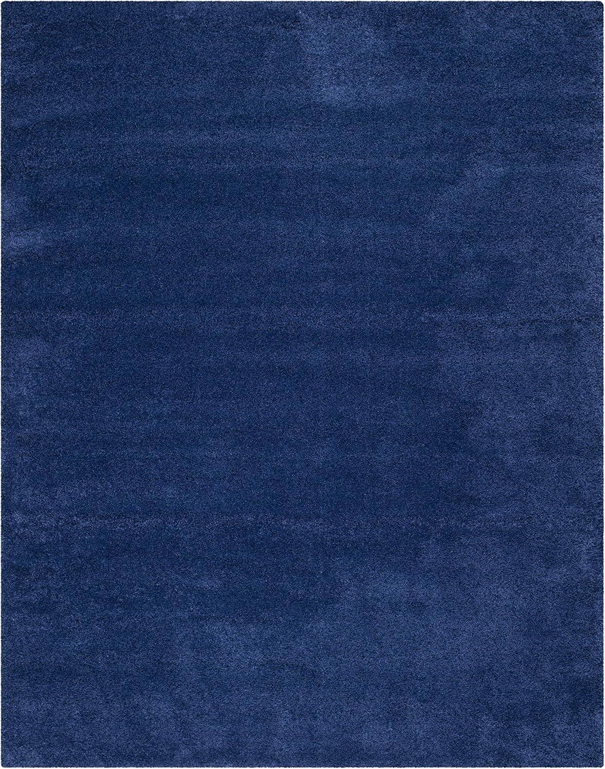 image:imageSAFAVIEH Milan Shag Collection Area Rug 51 x 8 Aqua Blue Solid Design NonShedding amp Easy to Clean Plush Thick Pile Ideal for Living Room Bedroom SG1806060Navy