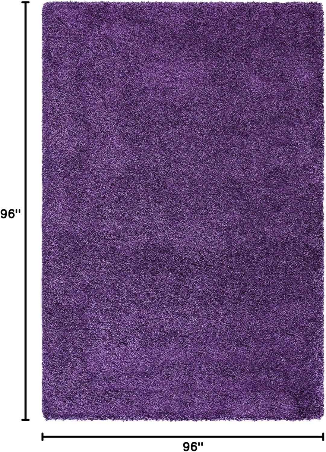 image:imageSAFAVIEH Milan Shag Collection Area Rug 51 x 8 Aqua Blue Solid Design NonShedding amp Easy to Clean Plush Thick Pile Ideal for Living Room Bedroom SG1806060Purple