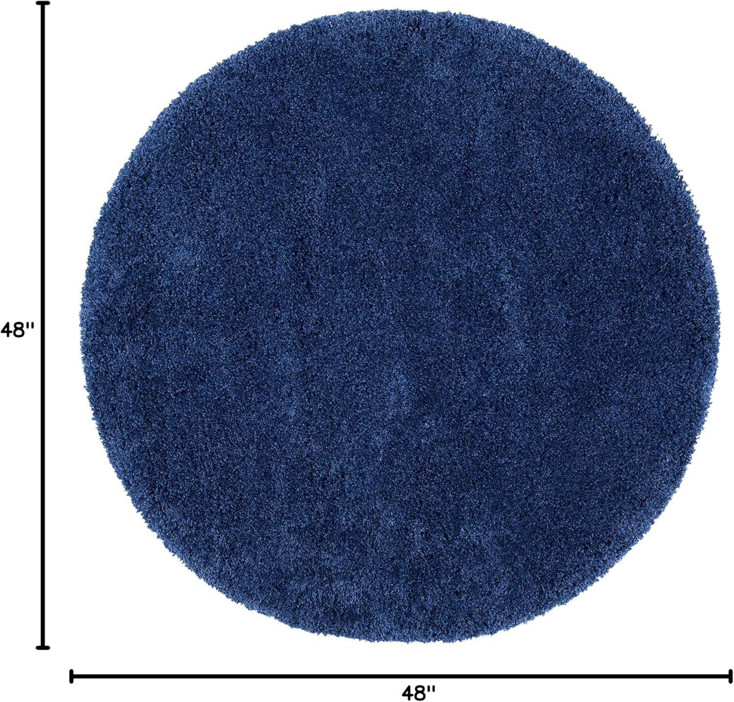 image:imageSAFAVIEH Milan Shag Collection Area Rug 51 x 8 Aqua Blue Solid Design NonShedding amp Easy to Clean Plush Thick Pile Ideal for Living Room Bedroom SG1806060Navy