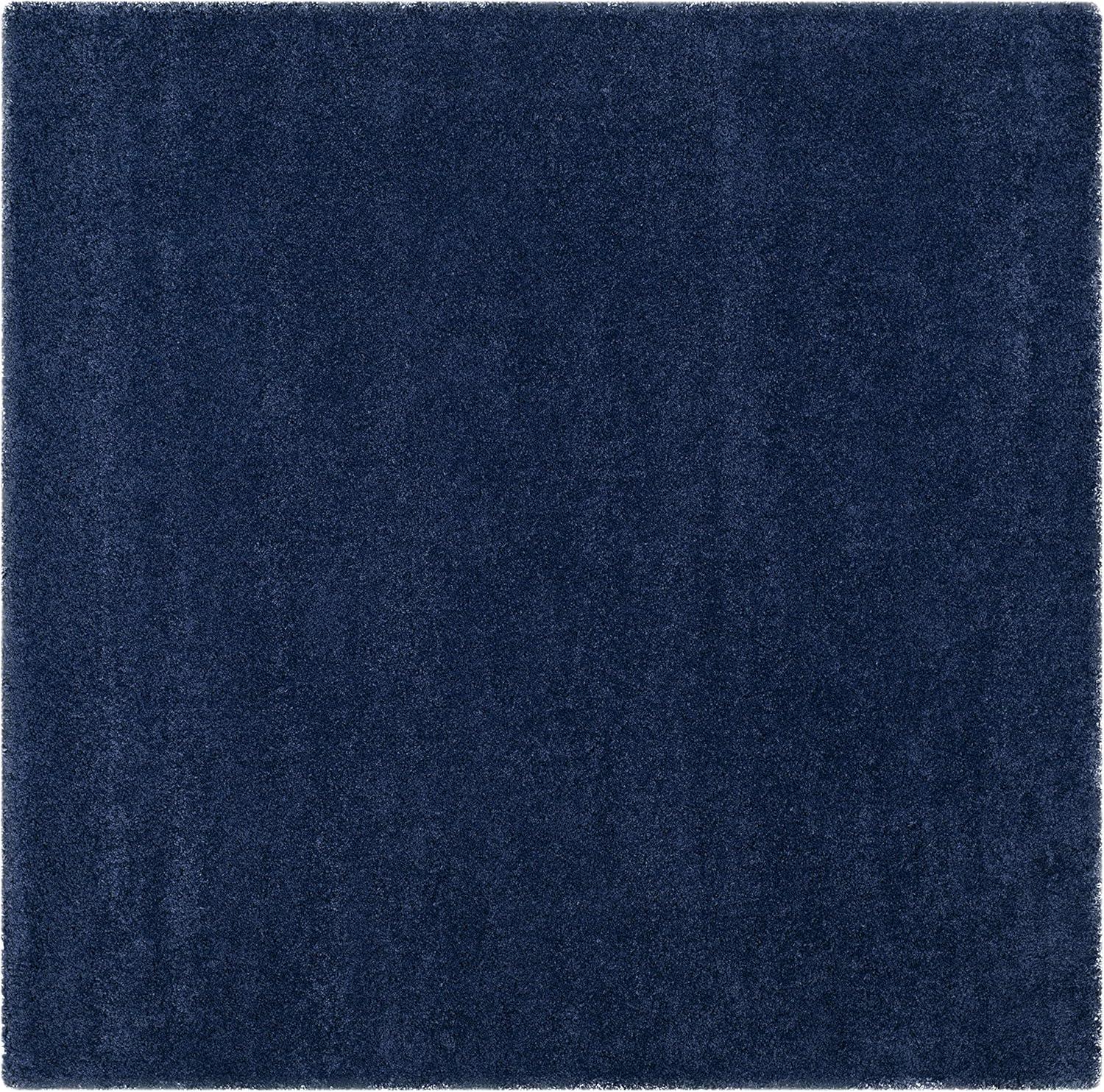 image:imageSAFAVIEH Milan Shag Collection Area Rug 51 x 8 Aqua Blue Solid Design NonShedding amp Easy to Clean Plush Thick Pile Ideal for Living Room Bedroom SG1806060Navy