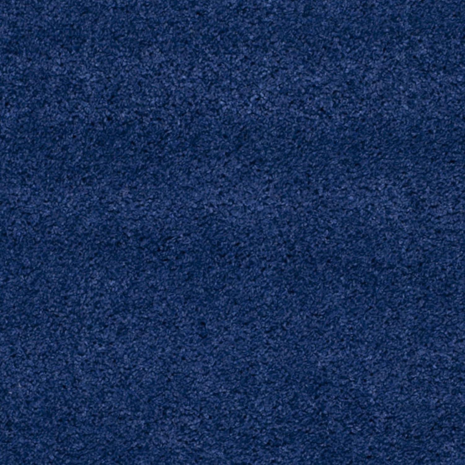image:imageSAFAVIEH Milan Shag Collection Area Rug 51 x 8 Aqua Blue Solid Design NonShedding amp Easy to Clean Plush Thick Pile Ideal for Living Room Bedroom SG1806060Navy