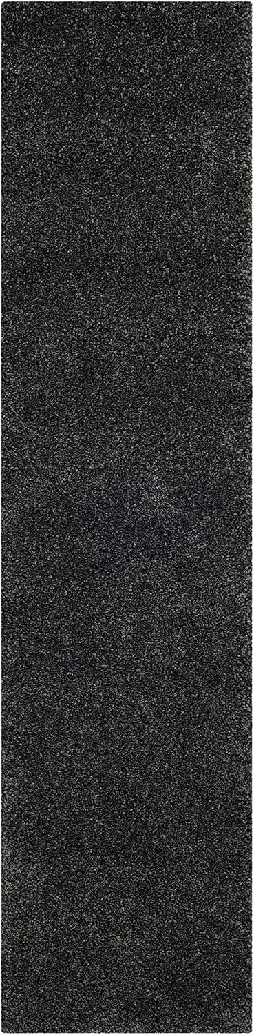 image:imageSAFAVIEH Milan Shag Collection Area Rug 51 x 8 Aqua Blue Solid Design NonShedding amp Easy to Clean Plush Thick Pile Ideal for Living Room Bedroom SG1806060Dark Grey