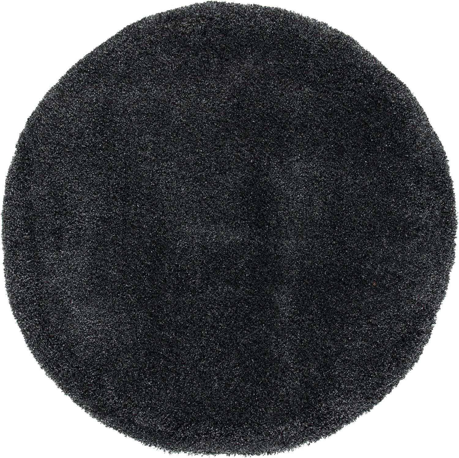 image:imageSAFAVIEH Milan Shag Collection Area Rug 51 x 8 Aqua Blue Solid Design NonShedding amp Easy to Clean Plush Thick Pile Ideal for Living Room Bedroom SG1806060Dark Grey
