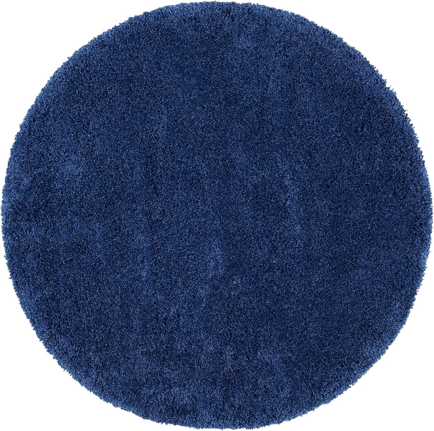 image:imageSAFAVIEH Milan Shag Collection Area Rug 51 x 8 Aqua Blue Solid Design NonShedding amp Easy to Clean Plush Thick Pile Ideal for Living Room Bedroom SG1806060Navy