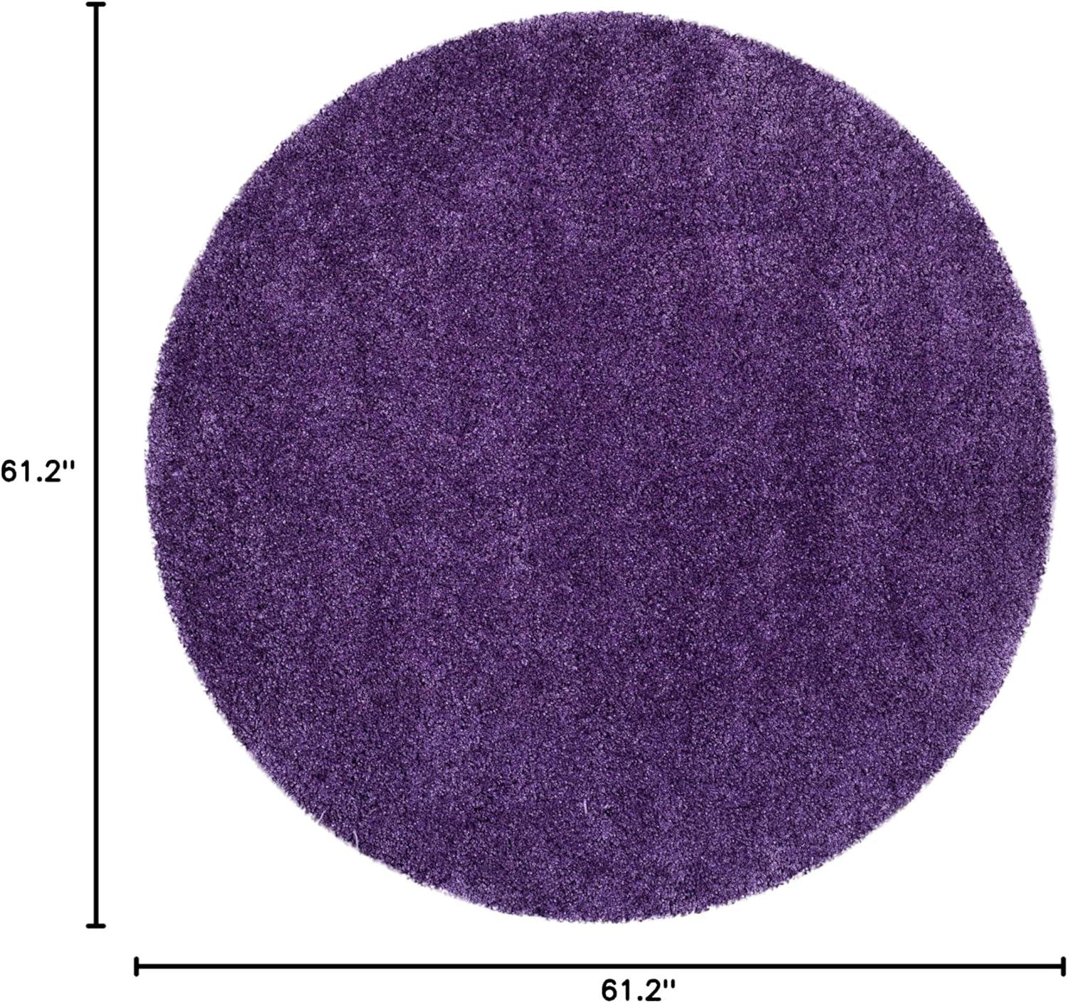 image:imageSAFAVIEH Milan Shag Collection Area Rug 51 x 8 Aqua Blue Solid Design NonShedding amp Easy to Clean Plush Thick Pile Ideal for Living Room Bedroom SG1806060Purple