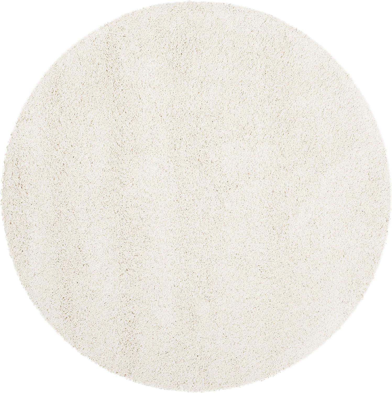 image:imageSAFAVIEH Milan Shag Collection Area Rug 51 x 8 Aqua Blue Solid Design NonShedding amp Easy to Clean Plush Thick Pile Ideal for Living Room Bedroom SG1806060Ivory