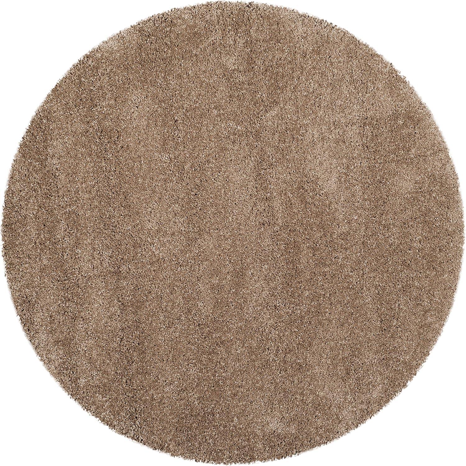 image:imageSAFAVIEH Milan Shag Collection Area Rug 51 x 8 Aqua Blue Solid Design NonShedding amp Easy to Clean Plush Thick Pile Ideal for Living Room Bedroom SG1806060Dark Beige