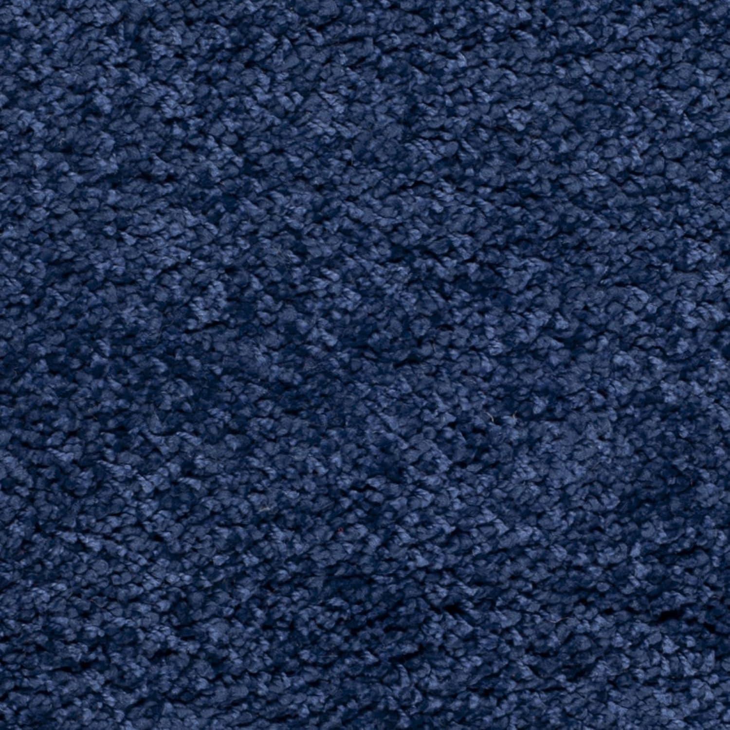 image:imageSAFAVIEH Milan Shag Collection Area Rug 51 x 8 Aqua Blue Solid Design NonShedding amp Easy to Clean Plush Thick Pile Ideal for Living Room Bedroom SG1806060Navy