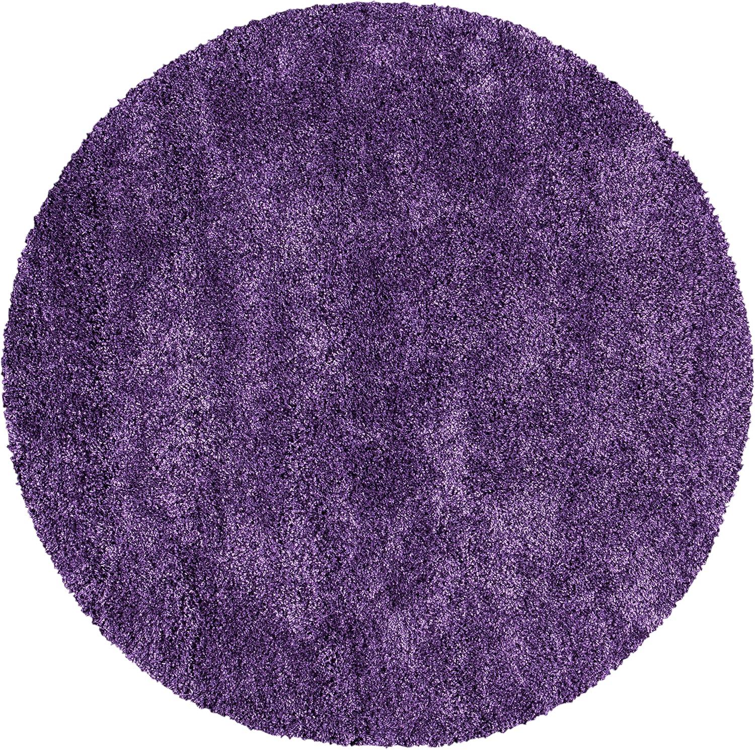 image:imageSAFAVIEH Milan Shag Collection Area Rug 51 x 8 Aqua Blue Solid Design NonShedding amp Easy to Clean Plush Thick Pile Ideal for Living Room Bedroom SG1806060Purple