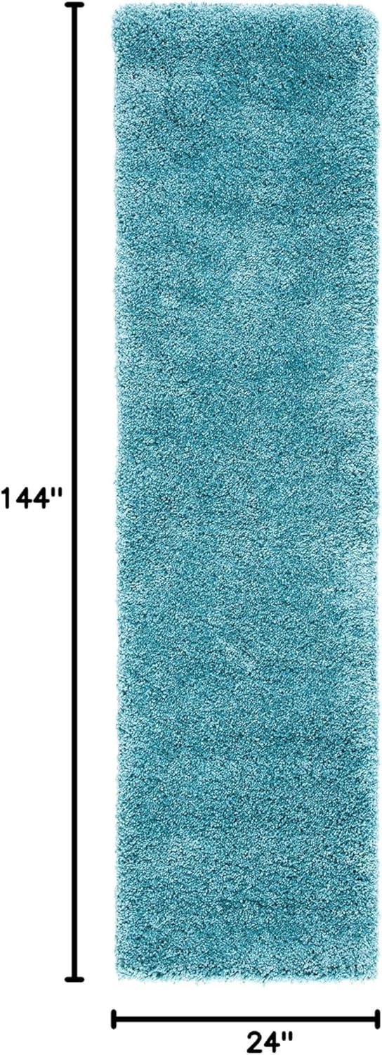 image:imageSAFAVIEH Milan Shag Collection Area Rug 51 x 8 Aqua Blue Solid Design NonShedding amp Easy to Clean Plush Thick Pile Ideal for Living Room Bedroom SG1806060Aqua Blue