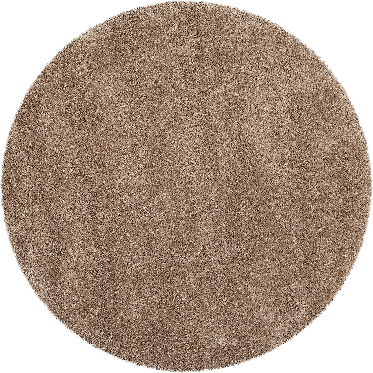image:imageSAFAVIEH Milan Shag Collection Area Rug 51 x 8 Aqua Blue Solid Design NonShedding amp Easy to Clean Plush Thick Pile Ideal for Living Room Bedroom SG1806060Dark Beige