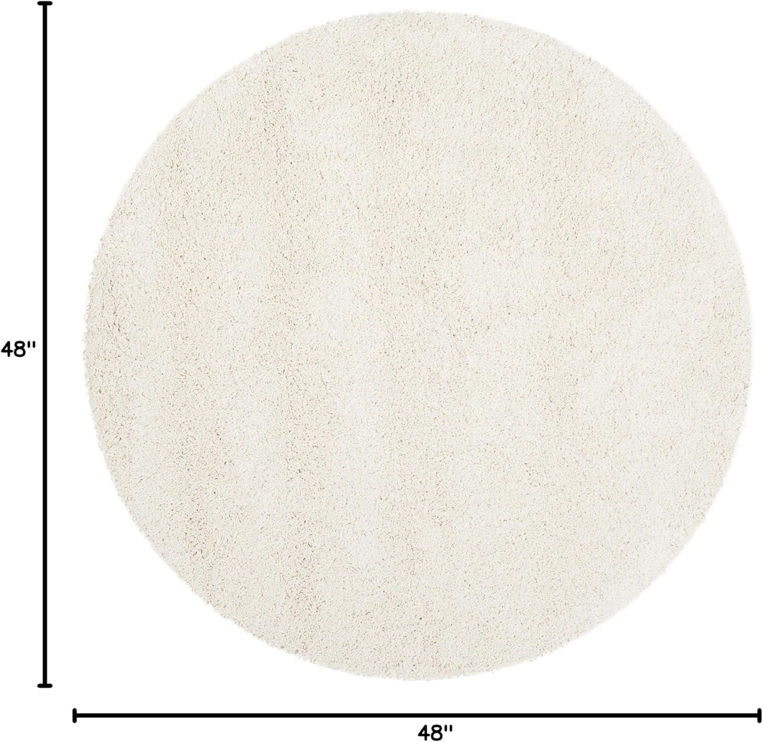 image:imageSAFAVIEH Milan Shag Collection Area Rug 51 x 8 Aqua Blue Solid Design NonShedding amp Easy to Clean Plush Thick Pile Ideal for Living Room Bedroom SG1806060Ivory