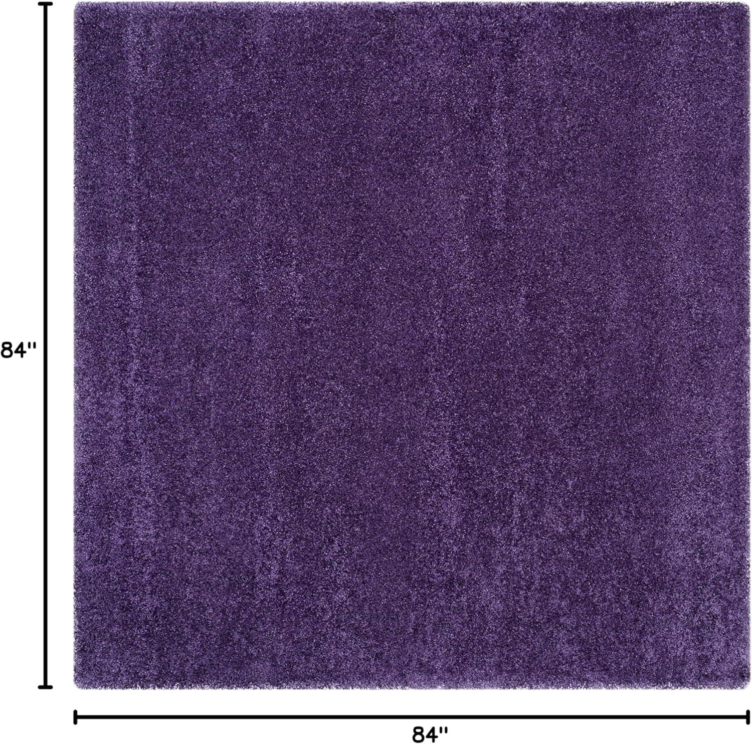 image:imageSAFAVIEH Milan Shag Collection Area Rug 51 x 8 Aqua Blue Solid Design NonShedding amp Easy to Clean Plush Thick Pile Ideal for Living Room Bedroom SG1806060Purple