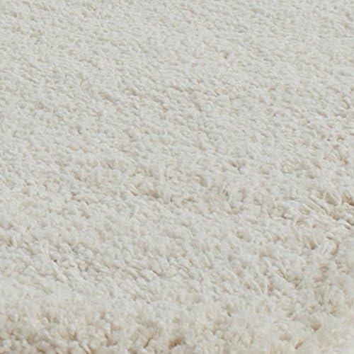 image:imageSAFAVIEH Milan Shag Collection Area Rug 51 x 8 Aqua Blue Solid Design NonShedding amp Easy to Clean Plush Thick Pile Ideal for Living Room Bedroom SG1806060Ivory