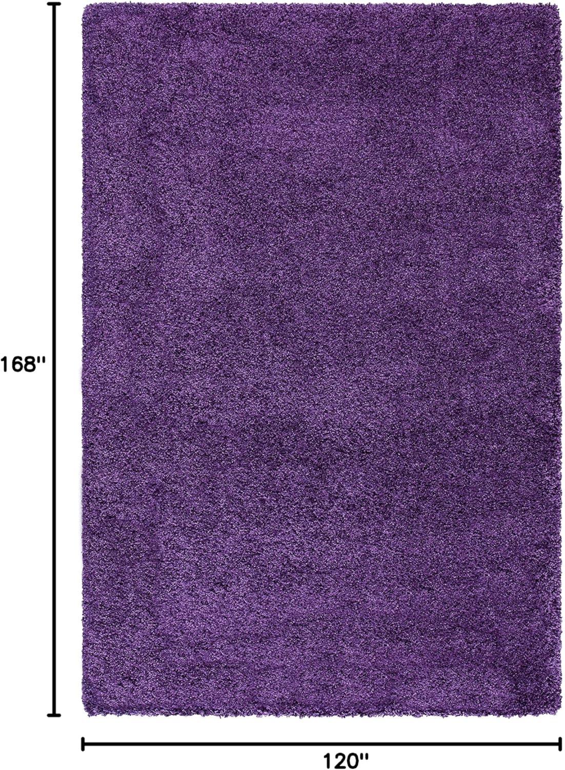 image:imageSAFAVIEH Milan Shag Collection Area Rug 51 x 8 Aqua Blue Solid Design NonShedding amp Easy to Clean Plush Thick Pile Ideal for Living Room Bedroom SG1806060Purple