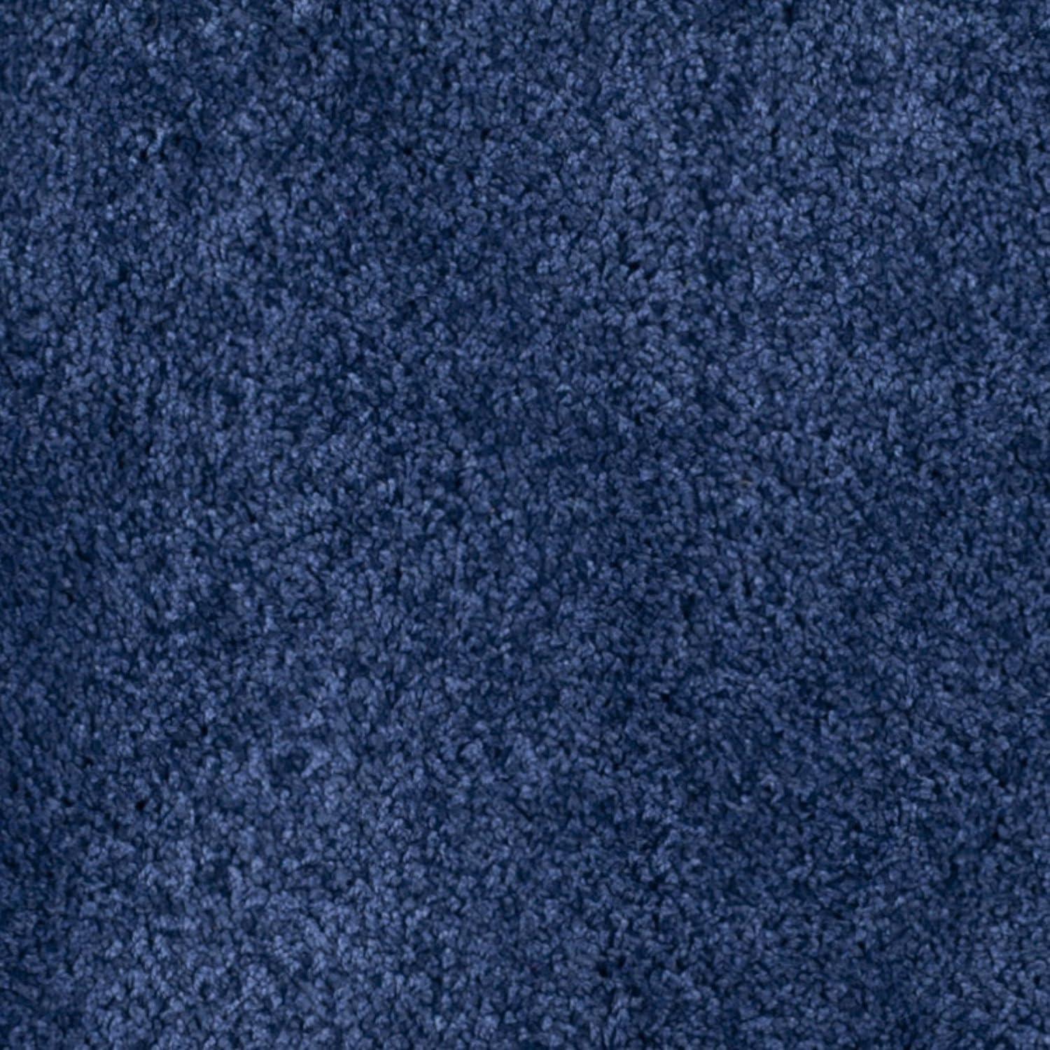 image:imageSAFAVIEH Milan Shag Collection Area Rug 51 x 8 Aqua Blue Solid Design NonShedding amp Easy to Clean Plush Thick Pile Ideal for Living Room Bedroom SG1806060Navy