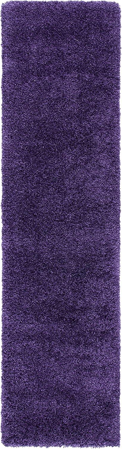 image:imageSAFAVIEH Milan Shag Collection Area Rug 51 x 8 Aqua Blue Solid Design NonShedding amp Easy to Clean Plush Thick Pile Ideal for Living Room Bedroom SG1806060Purple