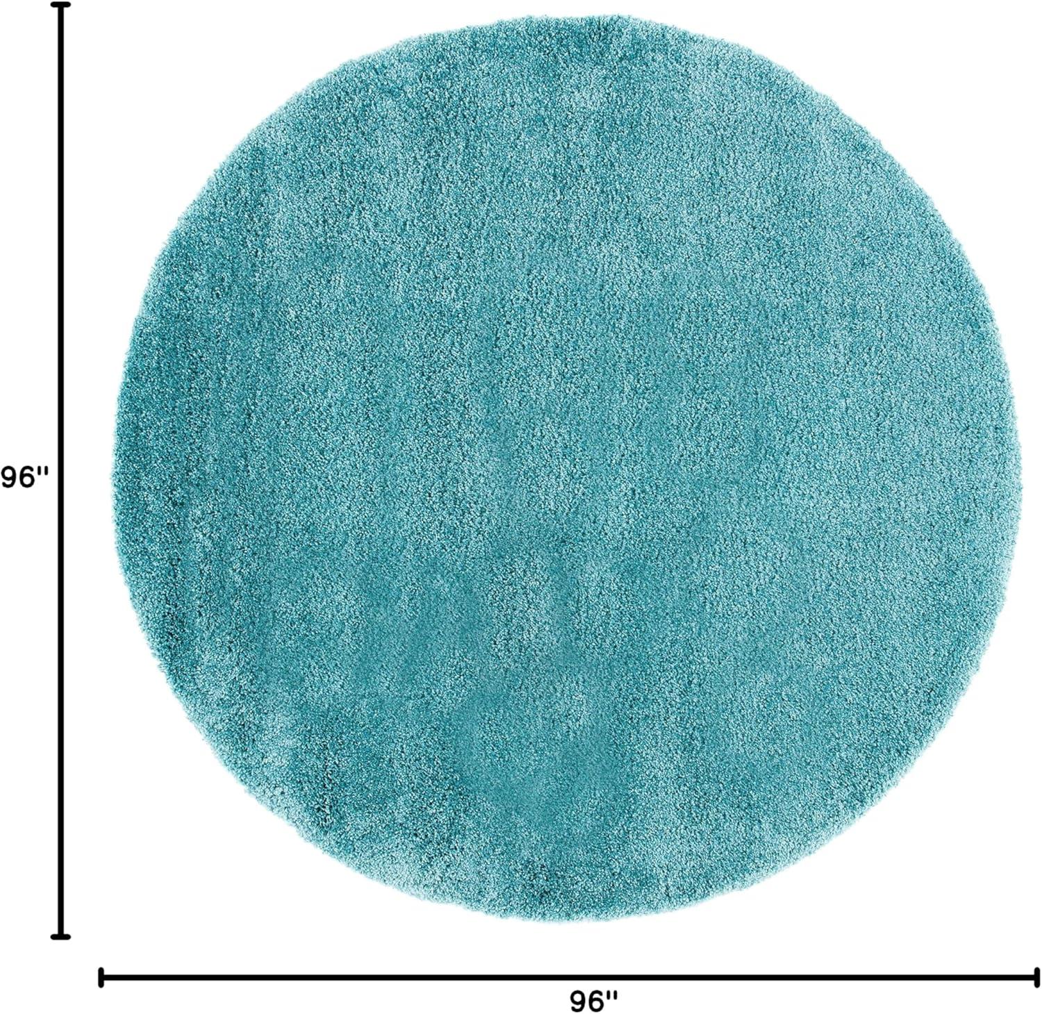 image:imageSAFAVIEH Milan Shag Collection Area Rug 51 x 8 Aqua Blue Solid Design NonShedding amp Easy to Clean Plush Thick Pile Ideal for Living Room Bedroom SG1806060Aqua Blue