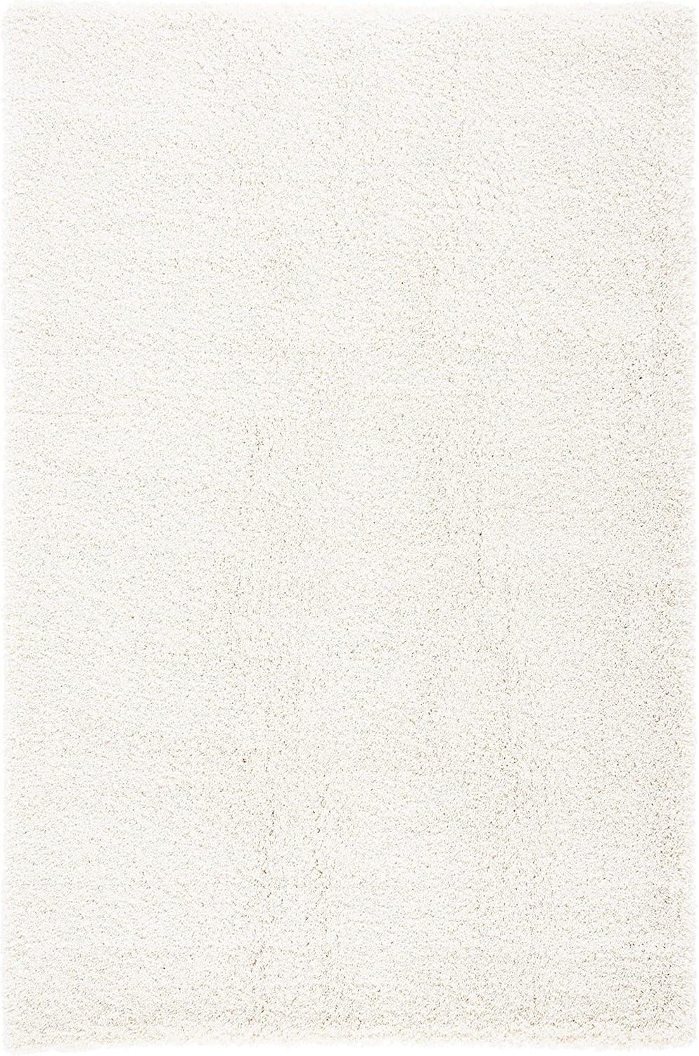 image:imageSAFAVIEH Milan Shag Collection Area Rug 51 x 8 Aqua Blue Solid Design NonShedding amp Easy to Clean Plush Thick Pile Ideal for Living Room Bedroom SG1806060Ivory