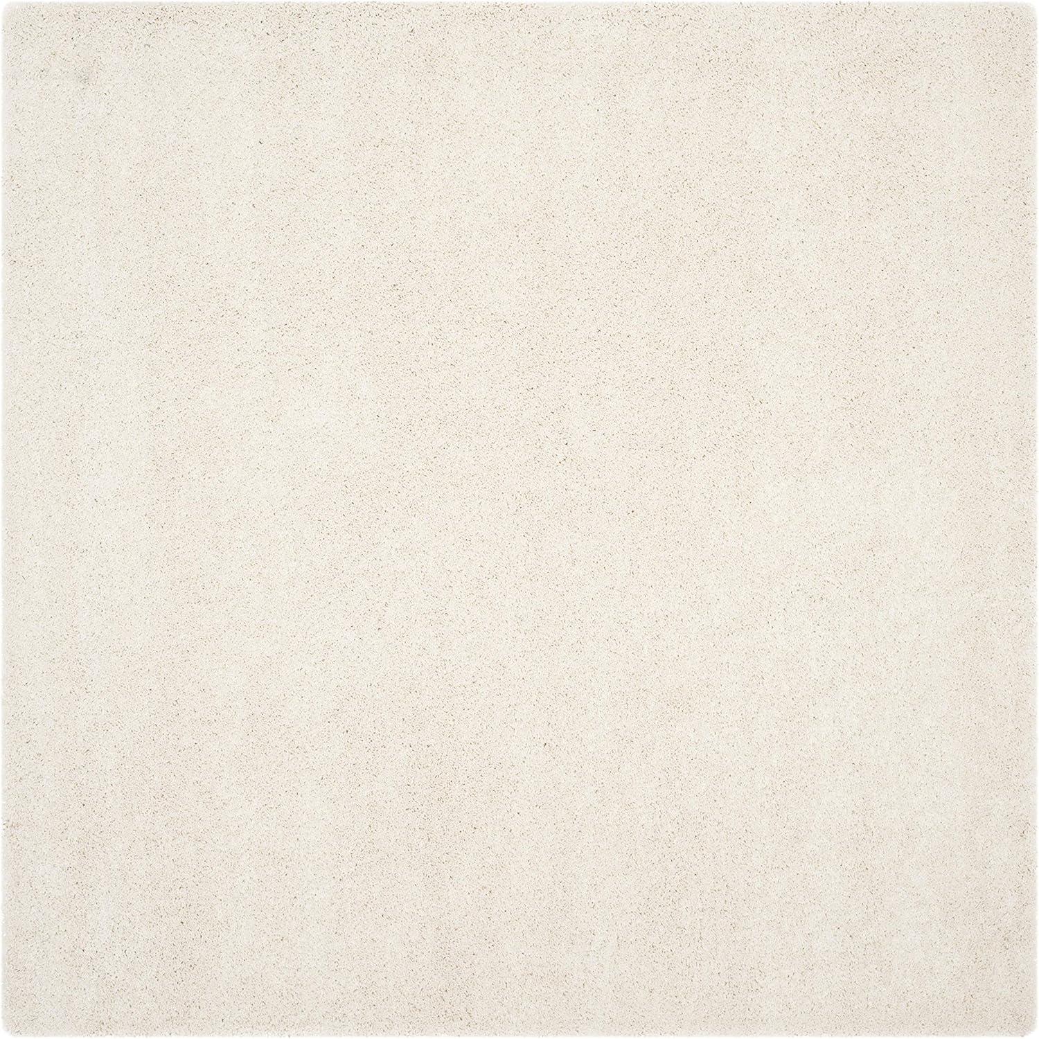 image:imageSAFAVIEH Milan Shag Collection Area Rug 51 x 8 Aqua Blue Solid Design NonShedding amp Easy to Clean Plush Thick Pile Ideal for Living Room Bedroom SG1806060Ivory