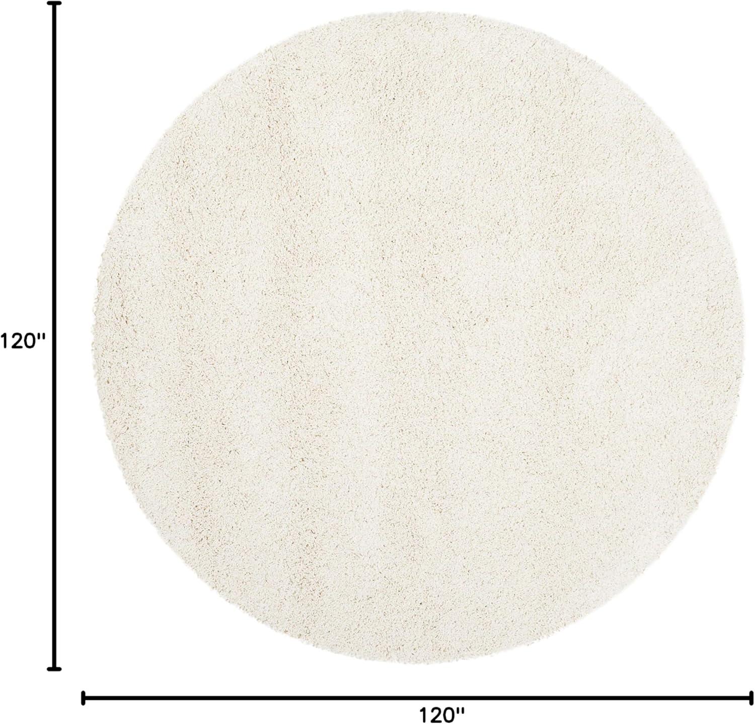 image:imageSAFAVIEH Milan Shag Collection Area Rug 51 x 8 Aqua Blue Solid Design NonShedding amp Easy to Clean Plush Thick Pile Ideal for Living Room Bedroom SG1806060Ivory