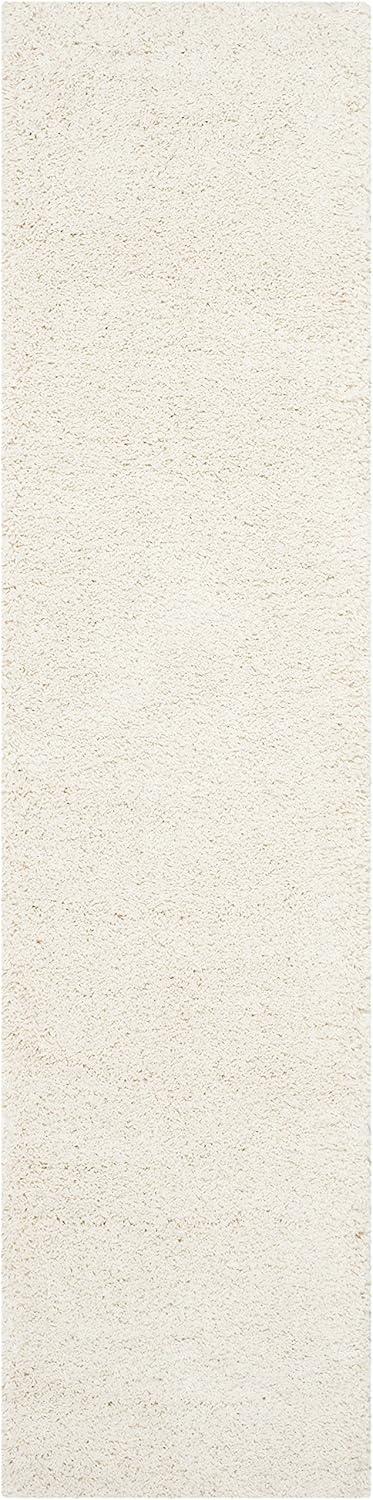 image:imageSAFAVIEH Milan Shag Collection Area Rug 51 x 8 Aqua Blue Solid Design NonShedding amp Easy to Clean Plush Thick Pile Ideal for Living Room Bedroom SG1806060Ivory
