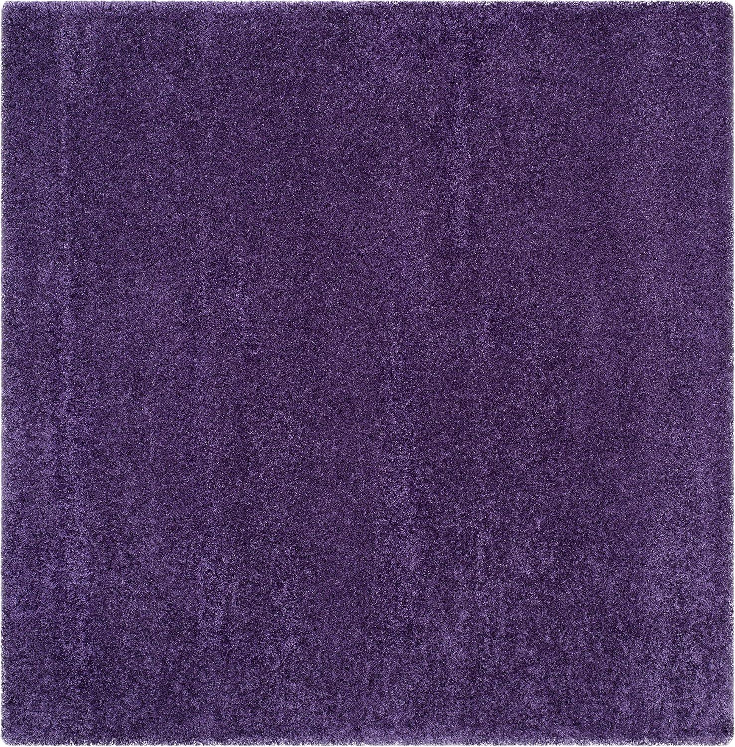 image:imageSAFAVIEH Milan Shag Collection Area Rug 51 x 8 Aqua Blue Solid Design NonShedding amp Easy to Clean Plush Thick Pile Ideal for Living Room Bedroom SG1806060Purple