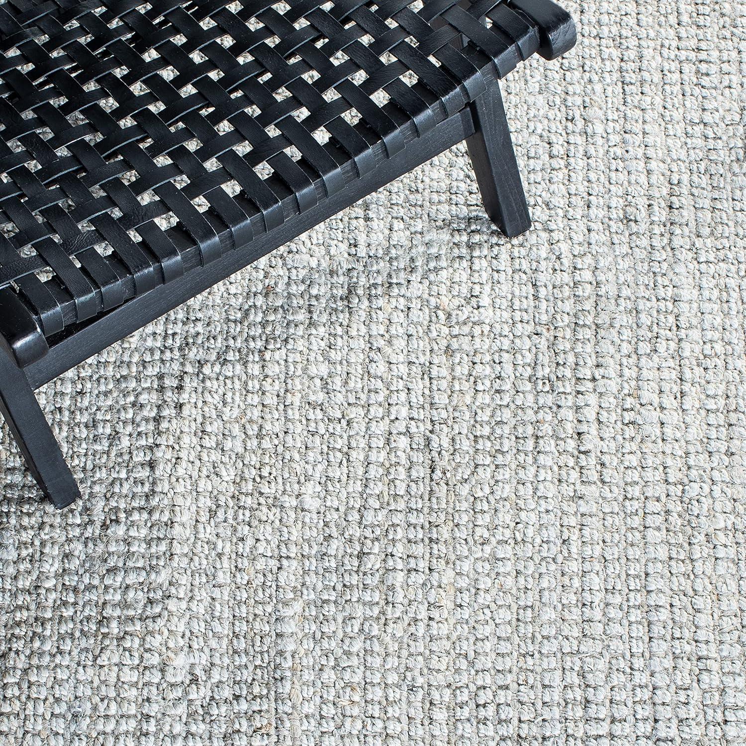 image:imageSAFAVIEH Natural Fiber Collection Area Rug 5 x 8 Green amp Grey Handmade Farmhouse Jute Ideal for High Traffic Areas in Living Room Bedroom NF730BGrey