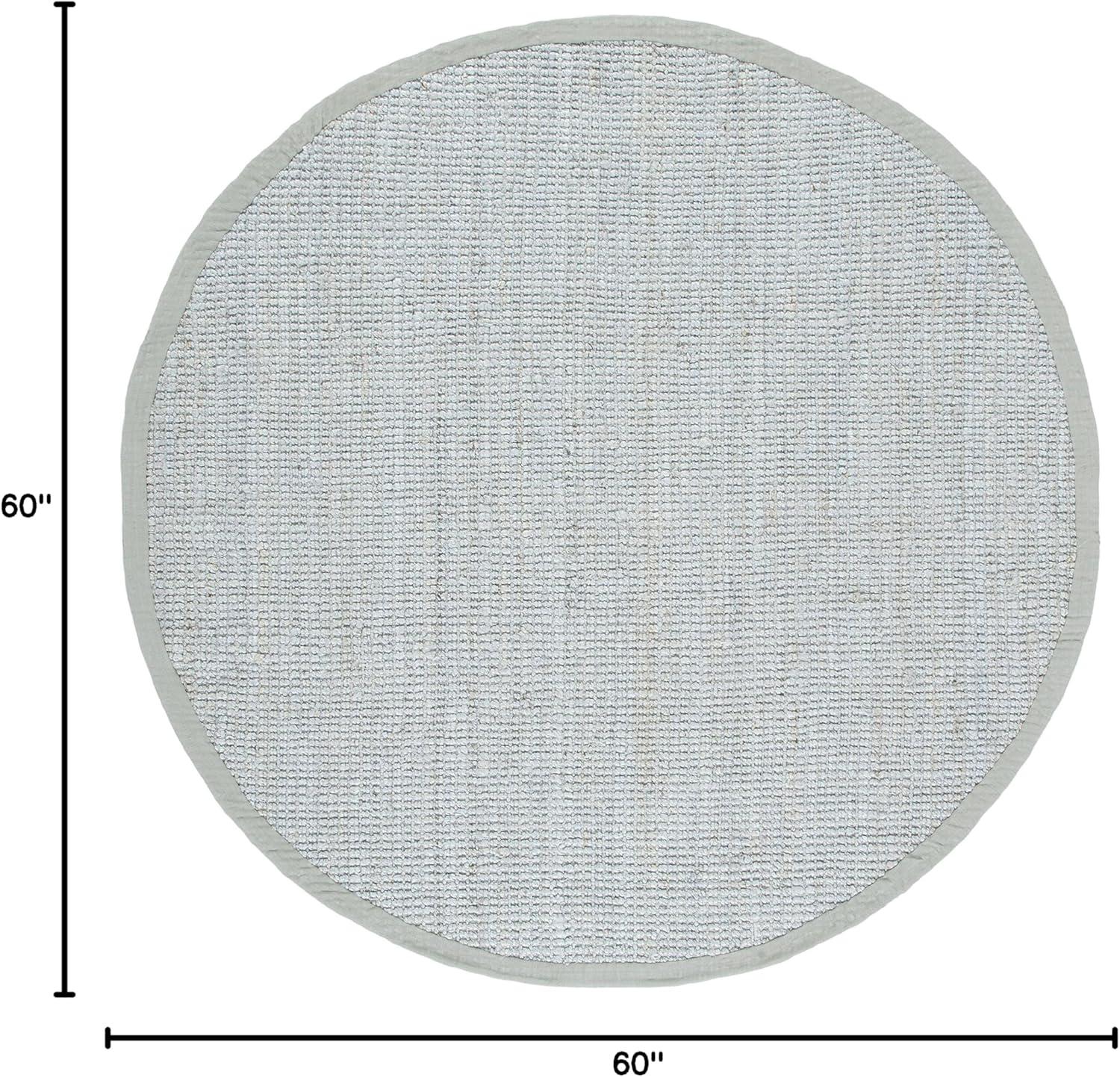 image:imageSAFAVIEH Natural Fiber Collection Area Rug 5 x 8 Green amp Grey Handmade Farmhouse Jute Ideal for High Traffic Areas in Living Room Bedroom NF730BGrey
