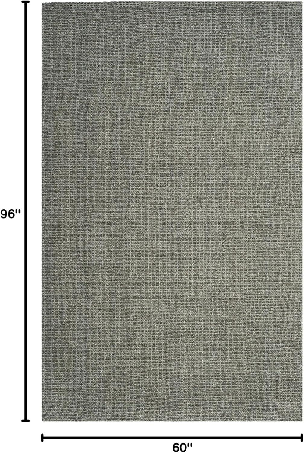 image:imageSAFAVIEH Natural Fiber Collection Area Rug 5 x 8 Green amp Grey Handmade Farmhouse Jute Ideal for High Traffic Areas in Living Room Bedroom NF730BGreenGrey