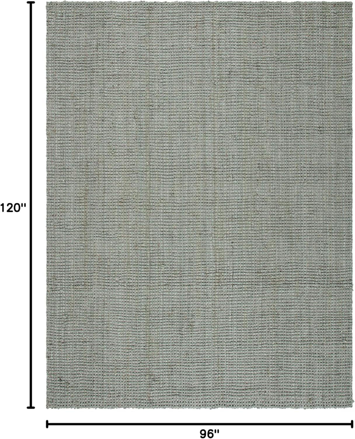 image:imageSAFAVIEH Natural Fiber Collection Area Rug 5 x 8 Green amp Grey Handmade Farmhouse Jute Ideal for High Traffic Areas in Living Room Bedroom NF730BGreenGrey