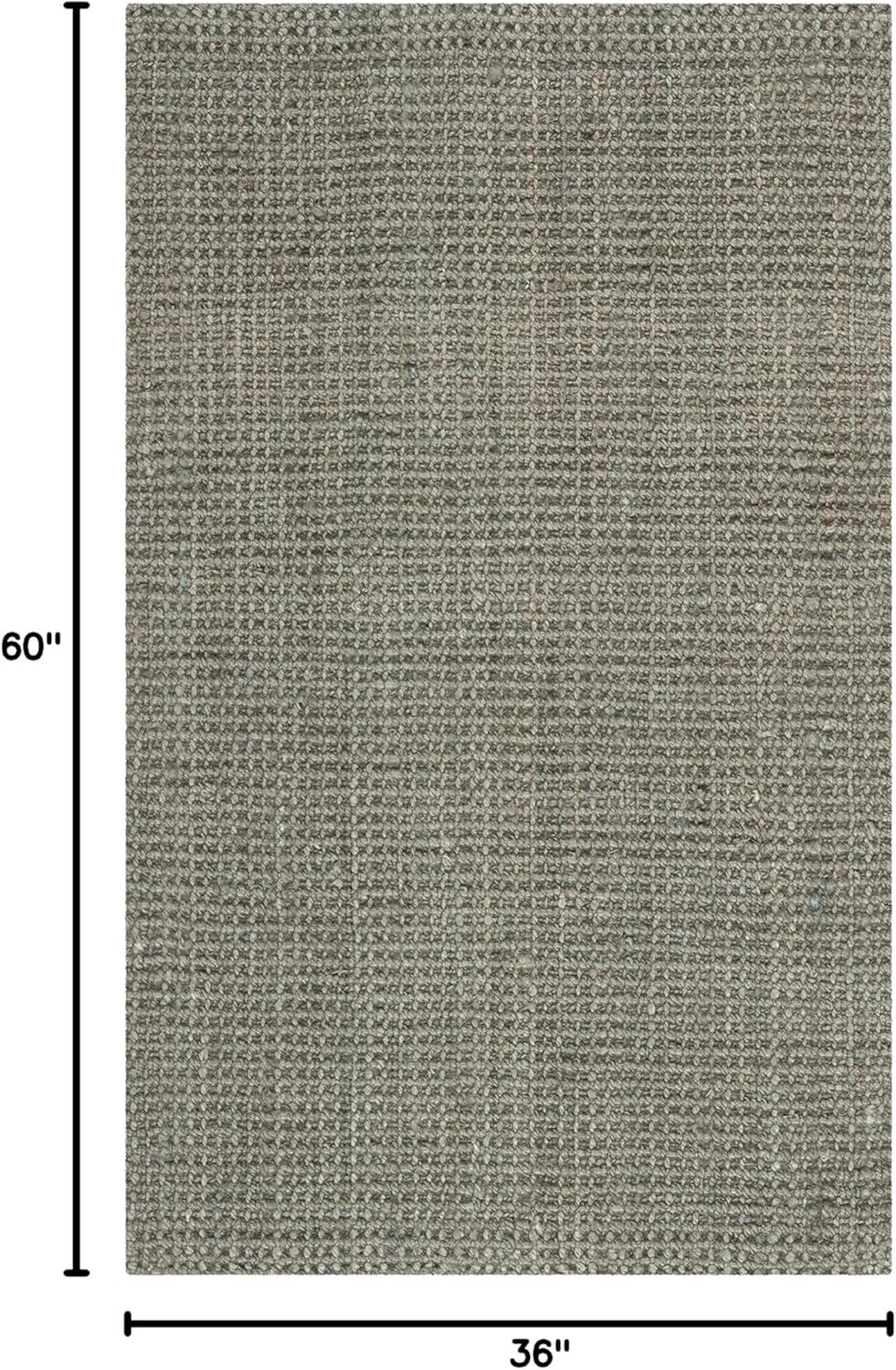image:imageSAFAVIEH Natural Fiber Collection Area Rug 5 x 8 Green amp Grey Handmade Farmhouse Jute Ideal for High Traffic Areas in Living Room Bedroom NF730BGreenGrey